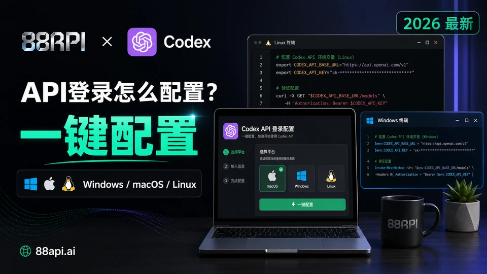 Codex如何配置API登录？Mac版自定义API中转教程
